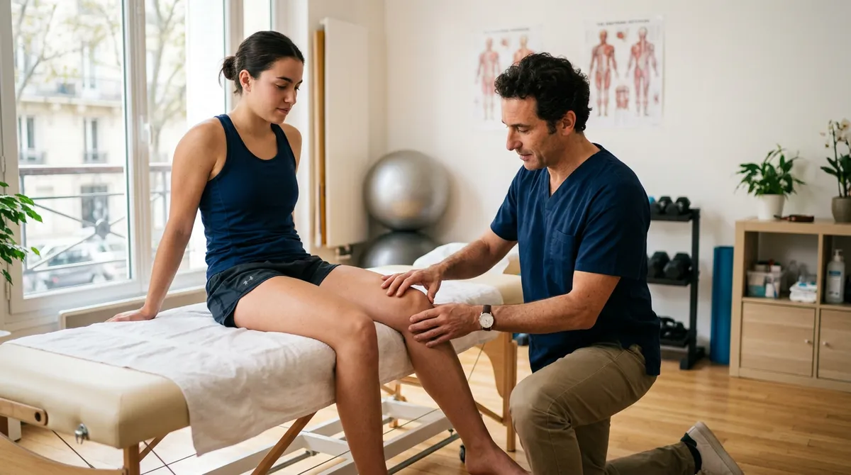 Photo : médecin du sport en consultation (visuel à fournir)