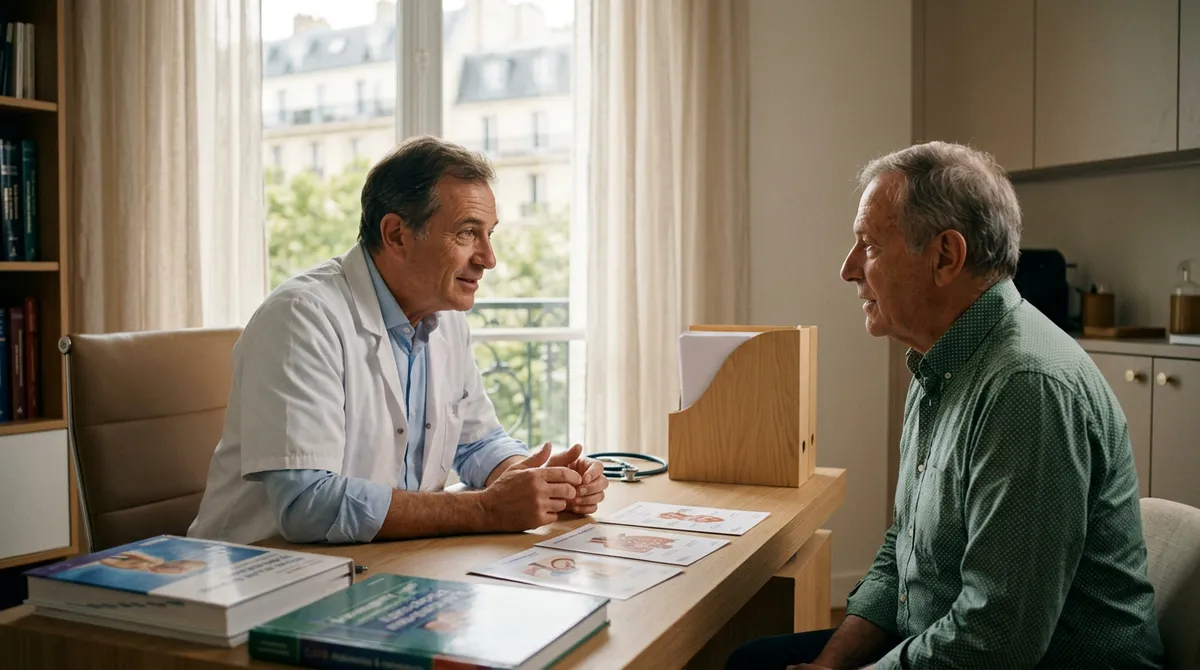 Photo : urologue libéral en consultation (visuel à fournir)